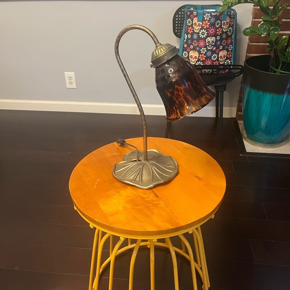 Elegant Tortoiseshell Table Lamp - Picture 1 of 4
